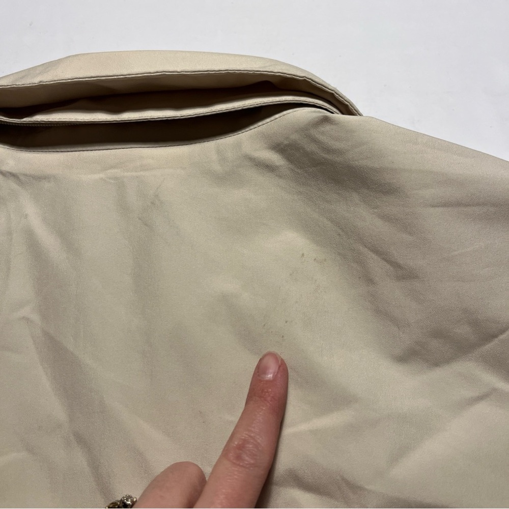 LL Bean Tan Gor-tex Nylon Men's XL Rain Coat Windbreaker - Picture 11 of 11